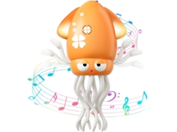 Brinquedo De Bebê Lula Dançante, Brinquedo De Bebê Lula Musical Mágico E Dançante Recarregável Para Crianças De 3 A 10 Anos (cor Laranja)