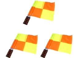 6 Bandeiras de Árbitro de Futebol com Bolsa de Transporte, para Marcar a Linha Lateral e Garantir Jogo Limpo no Esporte. SFUSHOS