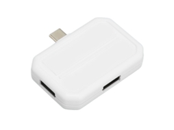 Aetheria concentrador Usb C 3 em 1 com Usb 3.0 e 2xusb 2.0, Carregamento Rápido, Branco