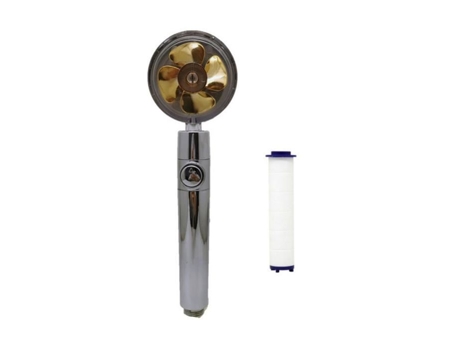Cabeça de chuveiro de alta pressão, 360 graus, três filtros, portátil, giratório, anti-calcário, economia de água, orjm GUOCU