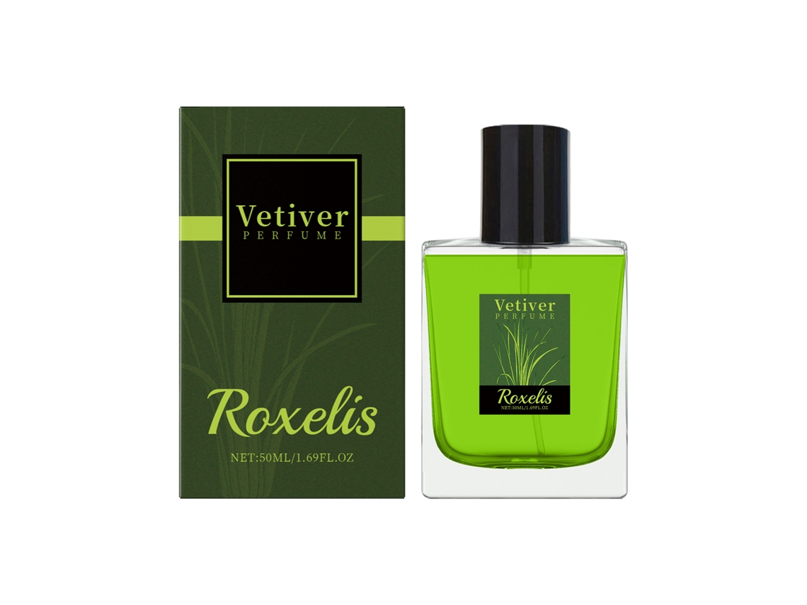 Roxelis Vetiver Fresh Perfume com Frescor Natural, Elegante e Fácil de Transportar para Uso Diário LAXISCREED