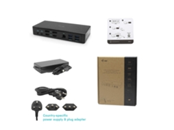 I-Tec C31Quattrodockpd Base &amp; Duplicador de Portas com Fios Usb 3.2 Gen 1 3.1 Gen 1 Type-C Preto