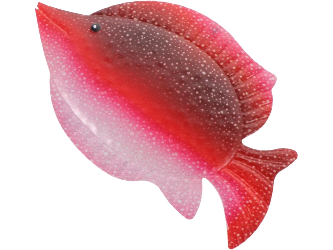 Peixe Ferro Vermelho Artesanal Decoração Parede Artística Estar Quarto Ornamento Forjado Natural Peça Sala GOKOCO