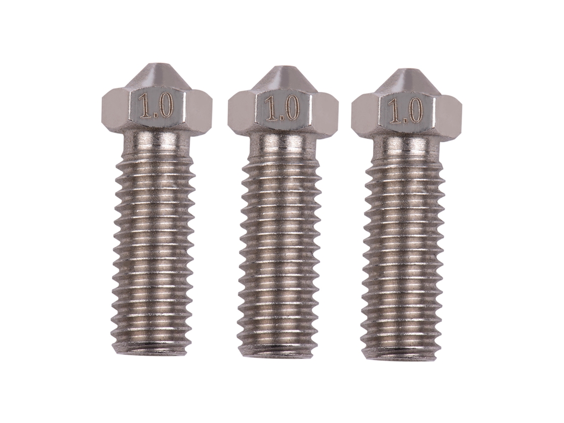 3pcs Bico Volcano de Aço Inoxidável M6 1.0mm | S/MARCA