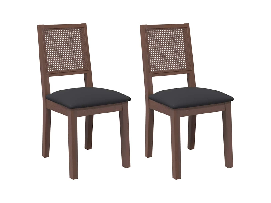 Dining Chair, Dining Chairs Vidaxl Marrom Borracha (n/a)