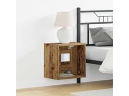 Vidaxl Prateleira Flutuante Com Luz Led 2 Unid. Castanho