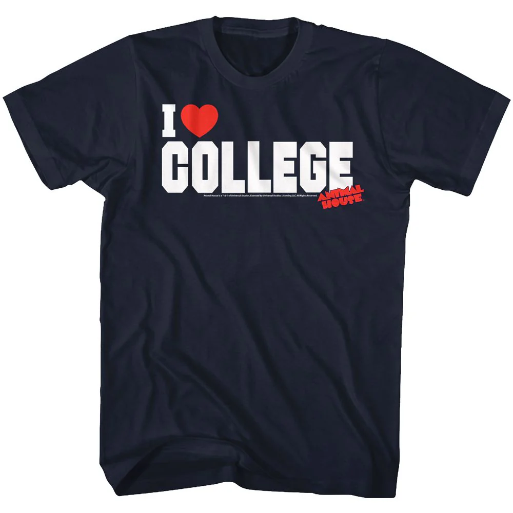 Unisex Adult T-shirt Rockinstone Animal House Movie Ilc Navy Sizem