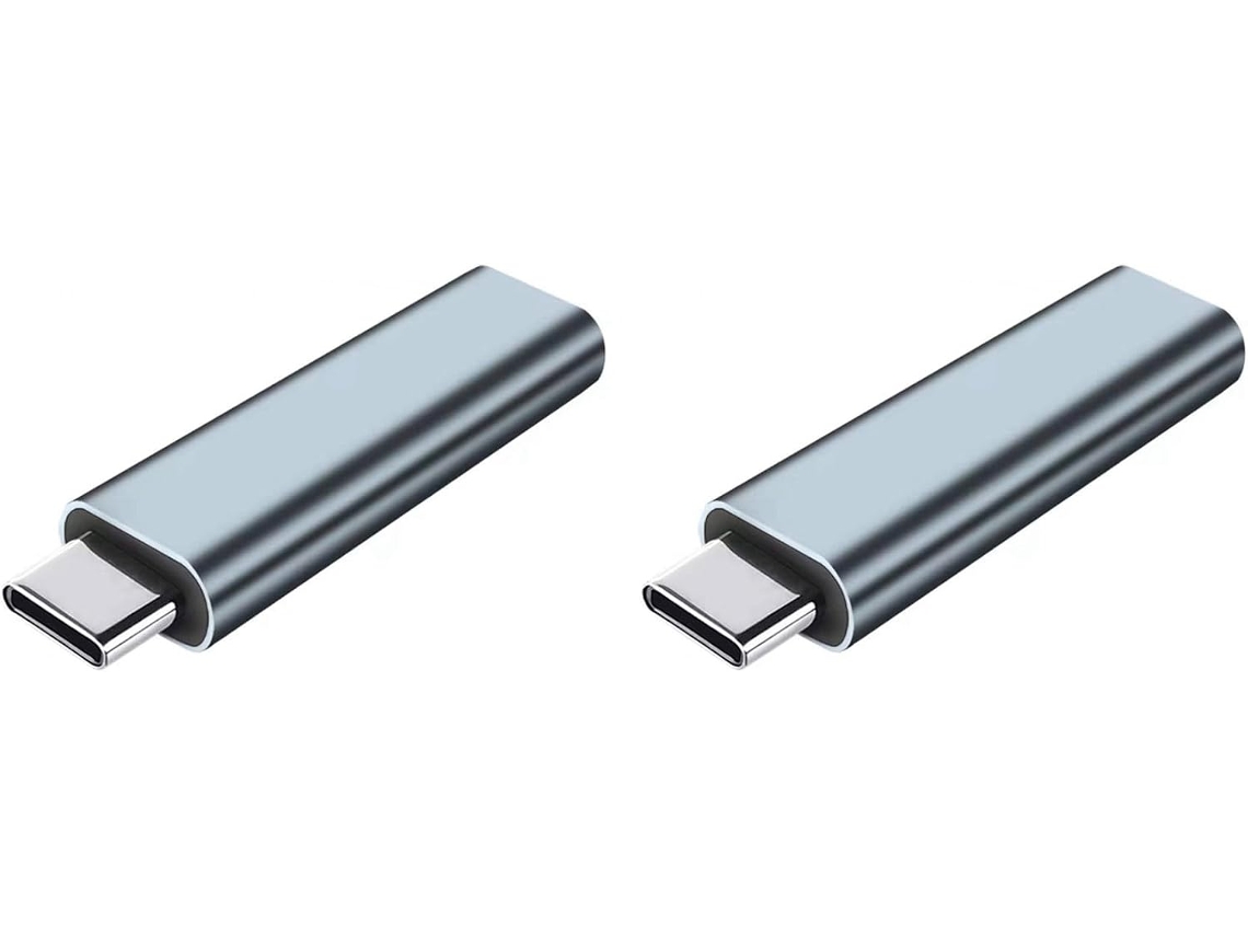 2 Adaptadores De Ecrã Virtual Usb Tipo-c Ddc Edid Plugue Dummy Emulador