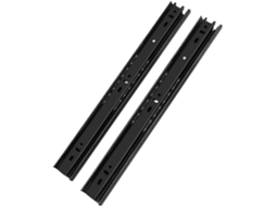 Conjunto De 2 Trilhos Deslizantes Aço Preto Com Alta Capacidade Carga E Absorção Impacto, Que Proporcionam Segurança