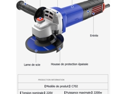 Esmerilhadeira Angular, 1500 W