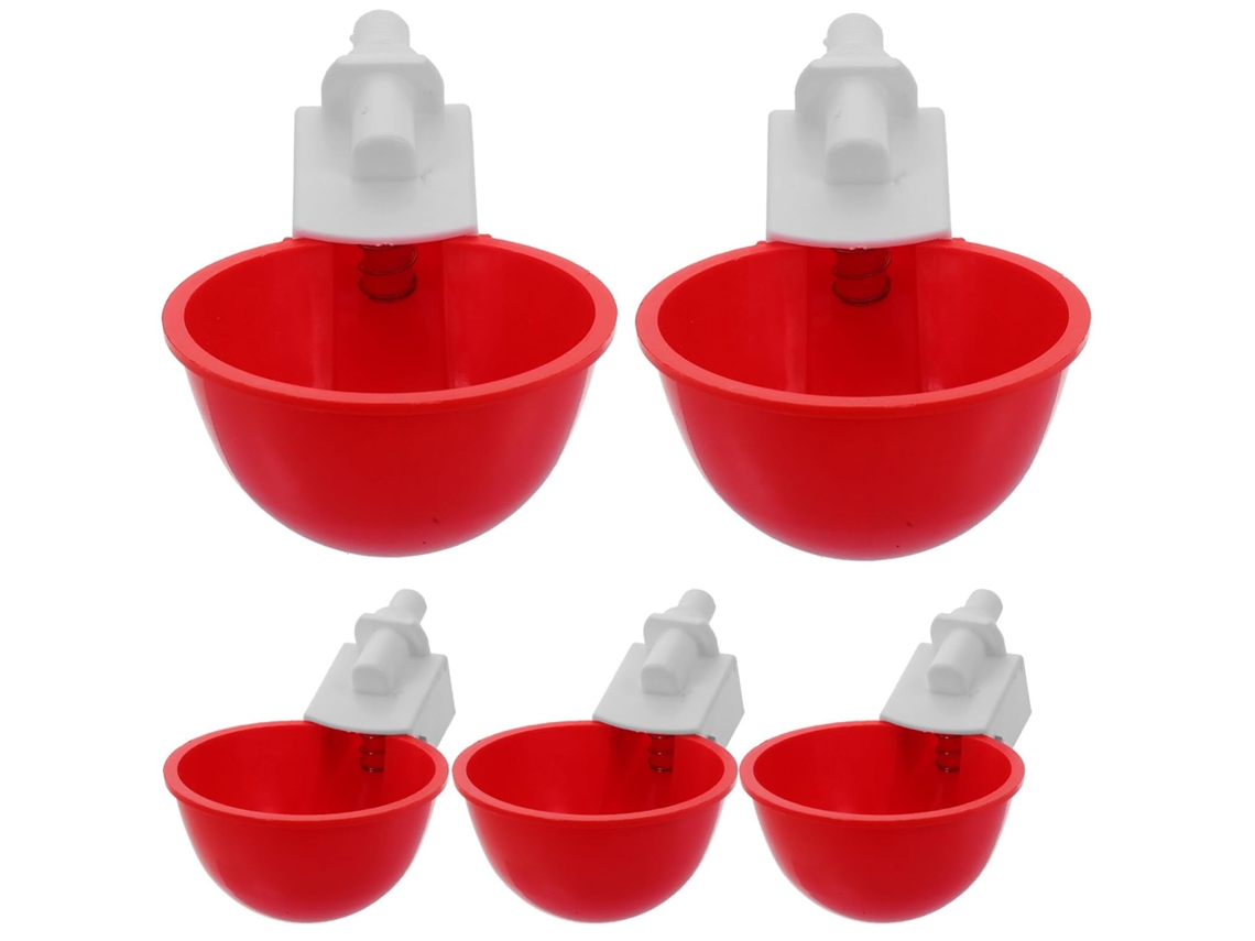 Bebedouro Automático Para Galinhas Em Copos, Em Pp, Com Saída De Água.