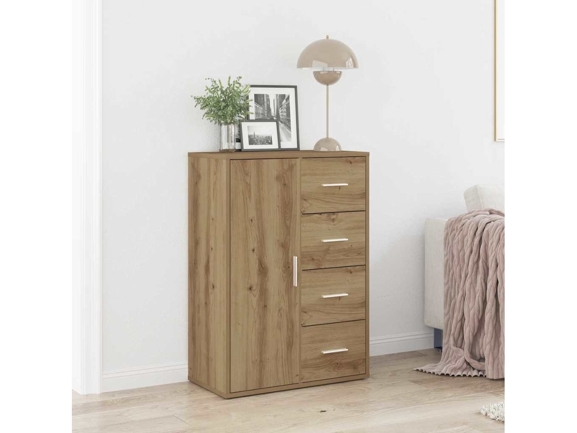 Vidaxl Buffet Carvalho Artesanal 60 X 31 X 84 Cm Derivados De Madeira