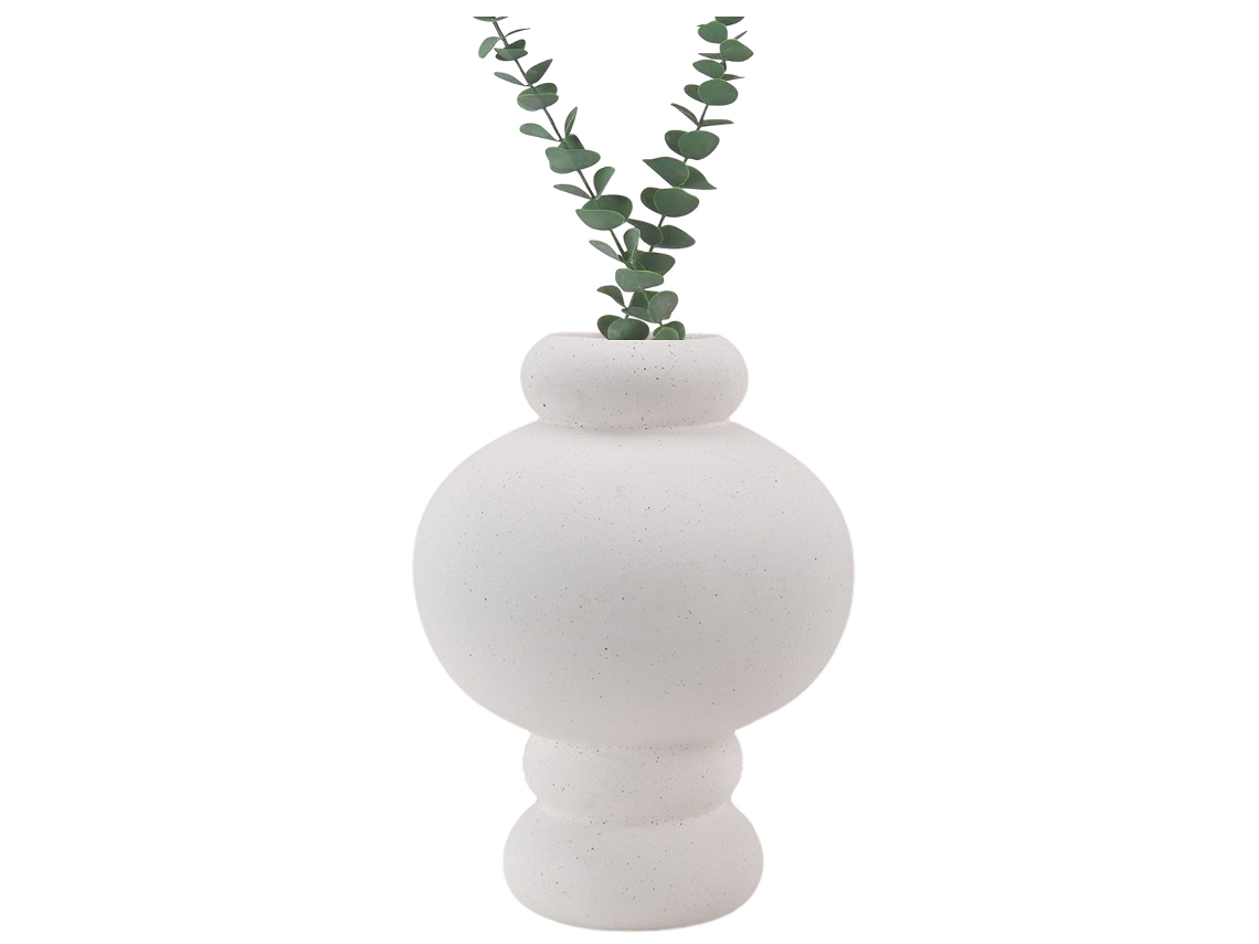 Vaso de Cerâmica Novo Vaso Redondo Fosco Simples Decoração para Casa Vaso de Decoração Seca NEVEANCE