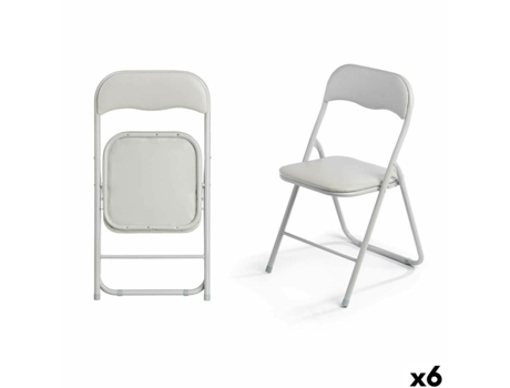 Cadeira De Campismo Giftdecor 10925 Cinzento 43 X 46 X 78 Cm 88 X 6,5 X 45 Cm (6 Unidades)