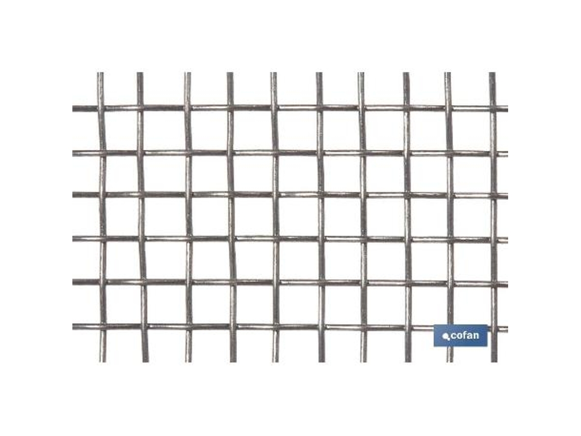 Malla electrosoldada galv.6x6x0,8mm (1x25m)