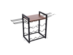 Suporte Para Vinho, Estilo Industrial, Armazenamento Em Múltiplas Camadas, Como Mostrado Oem