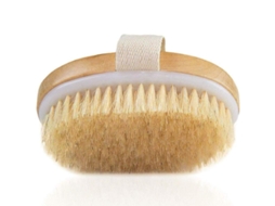 Pincel De Cuerpo Exfoliante Com Cerdas Naturais Para Remover A Pele Morta, Celulite E Melhorar A Drenagem Linfática