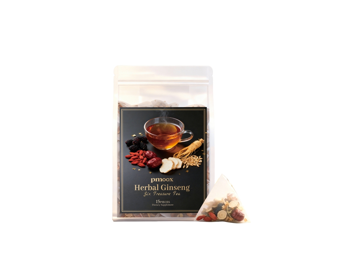 Chá Ginseng Seis Tesouros Nutritivo Herbal