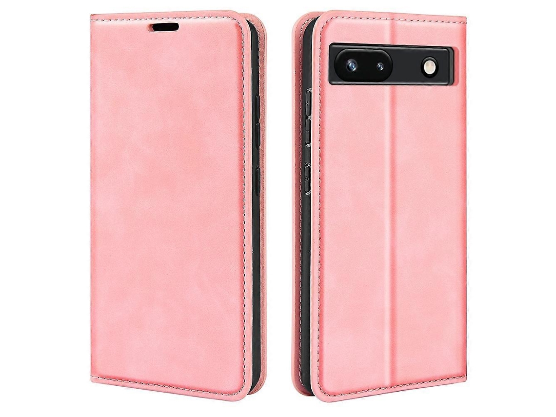 Capa De Couro Com Sucção Magnética Retrô Para Google Pixel 7a