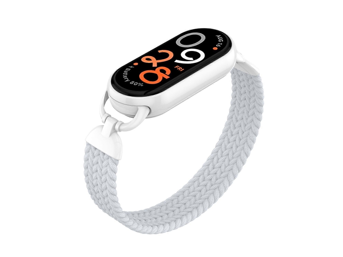 Pulseira De Nylon Trançado Com Um Único Pino Metálico Para Xiaomi Smart Band 10/9/8