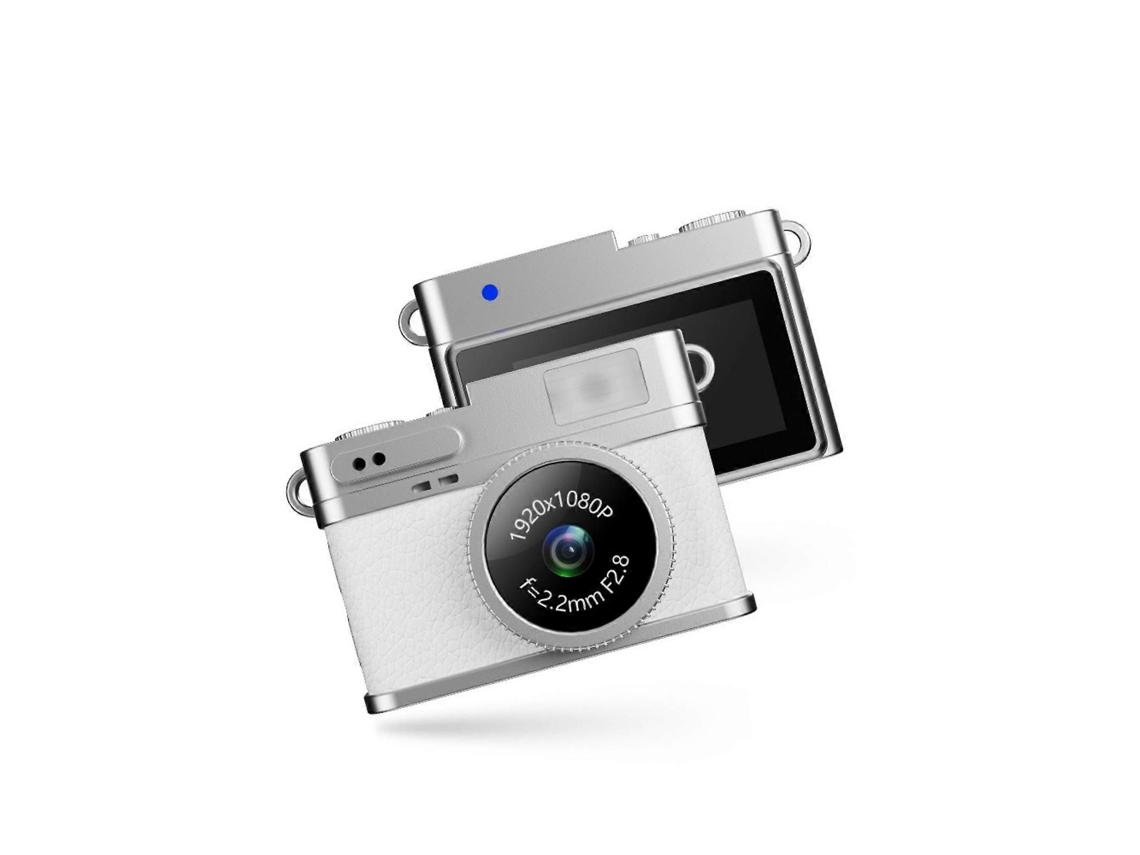 Mini Câmera de Chaveiro 1080p Mini Câmera Digital Retrô Pequena e Portátil Gravador de Vídeo de Bolso para Viagens e Estudos Verde ELECTVAULT1