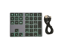 Baoj-2026novoteclado Numérico Sem Fio Com Iluminação Para Laptop