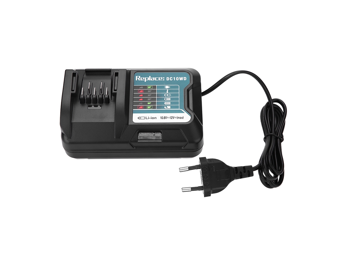 Carregador Rápido De Bateria De Lítio Para Makita Dc10wd/ Bl1015 De 10, 8 VE 12 V, Com Plugue Europeu (100- 240 V).