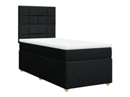 Box Spring Bed, Box Spring Beds Vidaxl Preto Tecido (100 X 200 Cm)