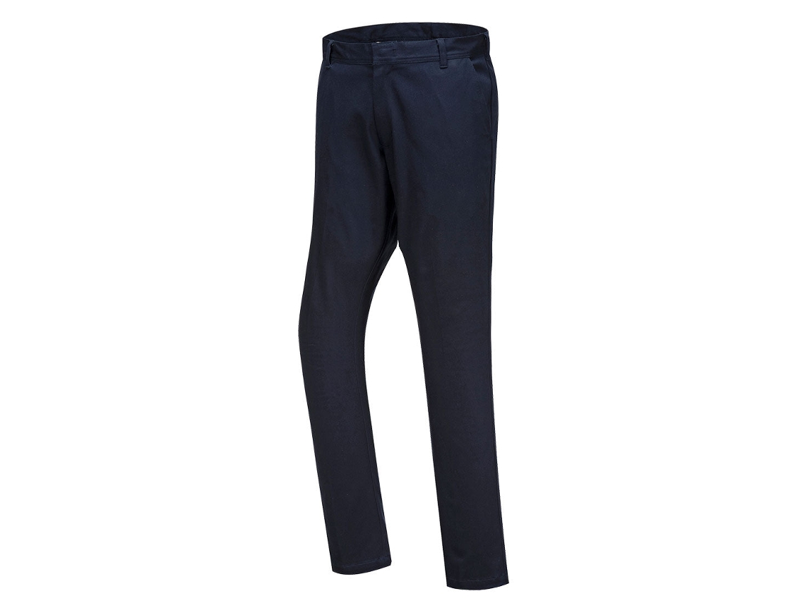 Calças Chino Stretch Slim Para Mulheres Branco / 34