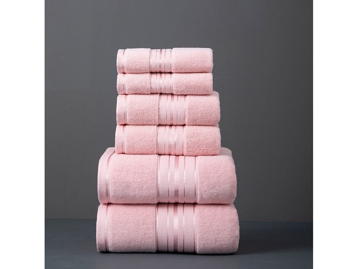 Toalha De Banho Elysve, 100% Algodão, Absorvente, Rosa