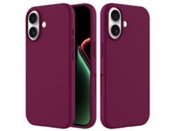 Capa De Silicone Para Iphone 17 - Bordô