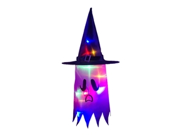 Luzes de Letreiro de Halloween com Fantasma e Bruxa LAXISCREED