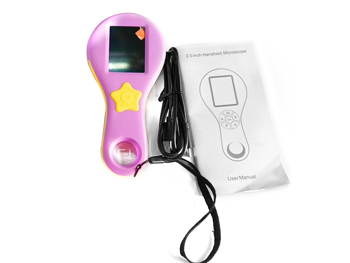 Microscópio Digital Infantil (tela De 2 Polegadas, Bateria Interna)