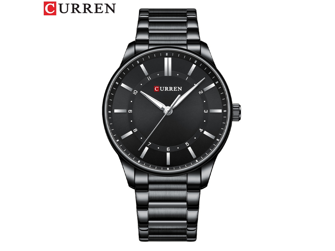 Relógio MDUG Simples Masculino, À Prova D'água, Pulseira de Aço, Casual