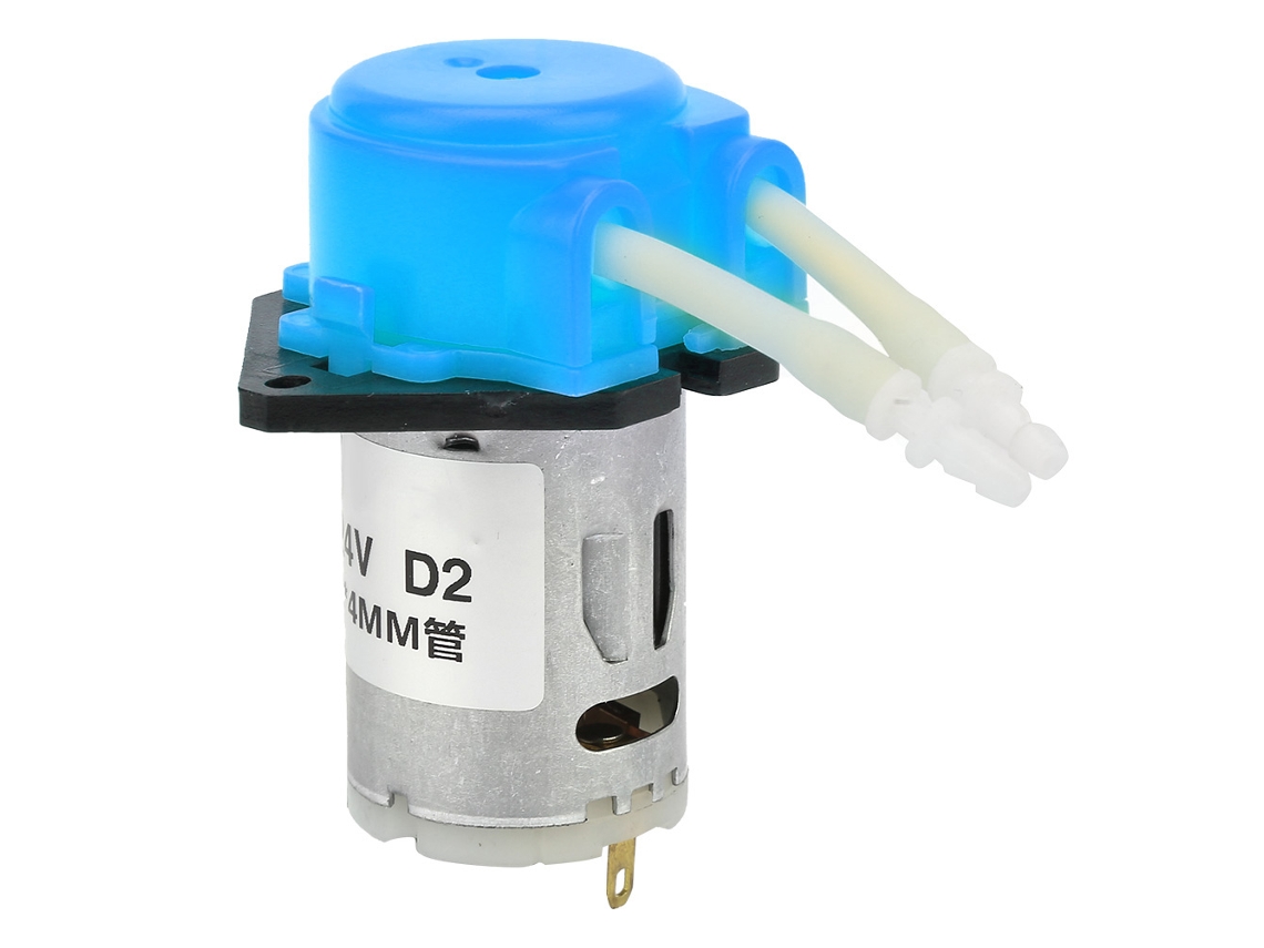 Bomba dosadora microperistáltica DIY 24V DC 2*4mm para laboratório analítico (azul)