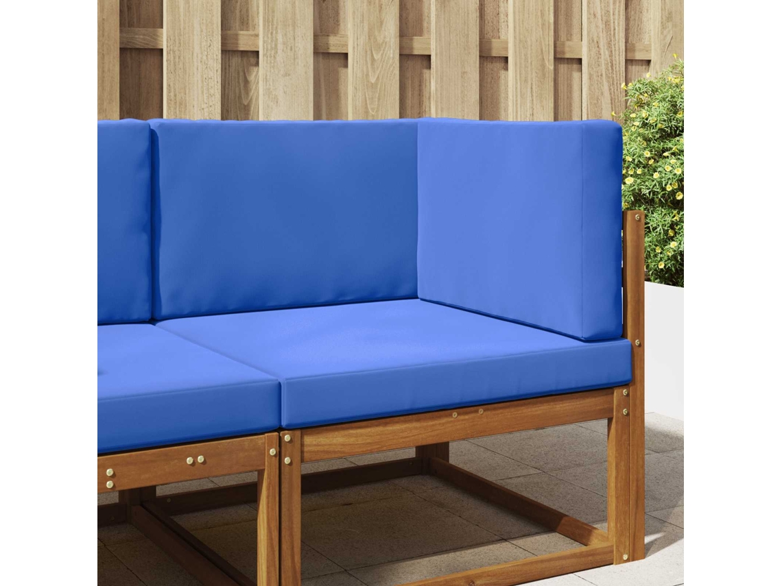 Vidaxl Almofada Para Sofá Externo Poliéster Azul Royal 80 X 80 Cm