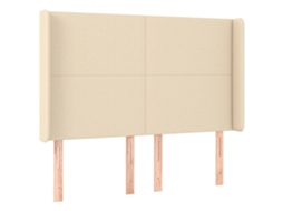 Cabeceira com tecido Abas Cream MAISON EXCLUSIVE (147x16x118 cm)