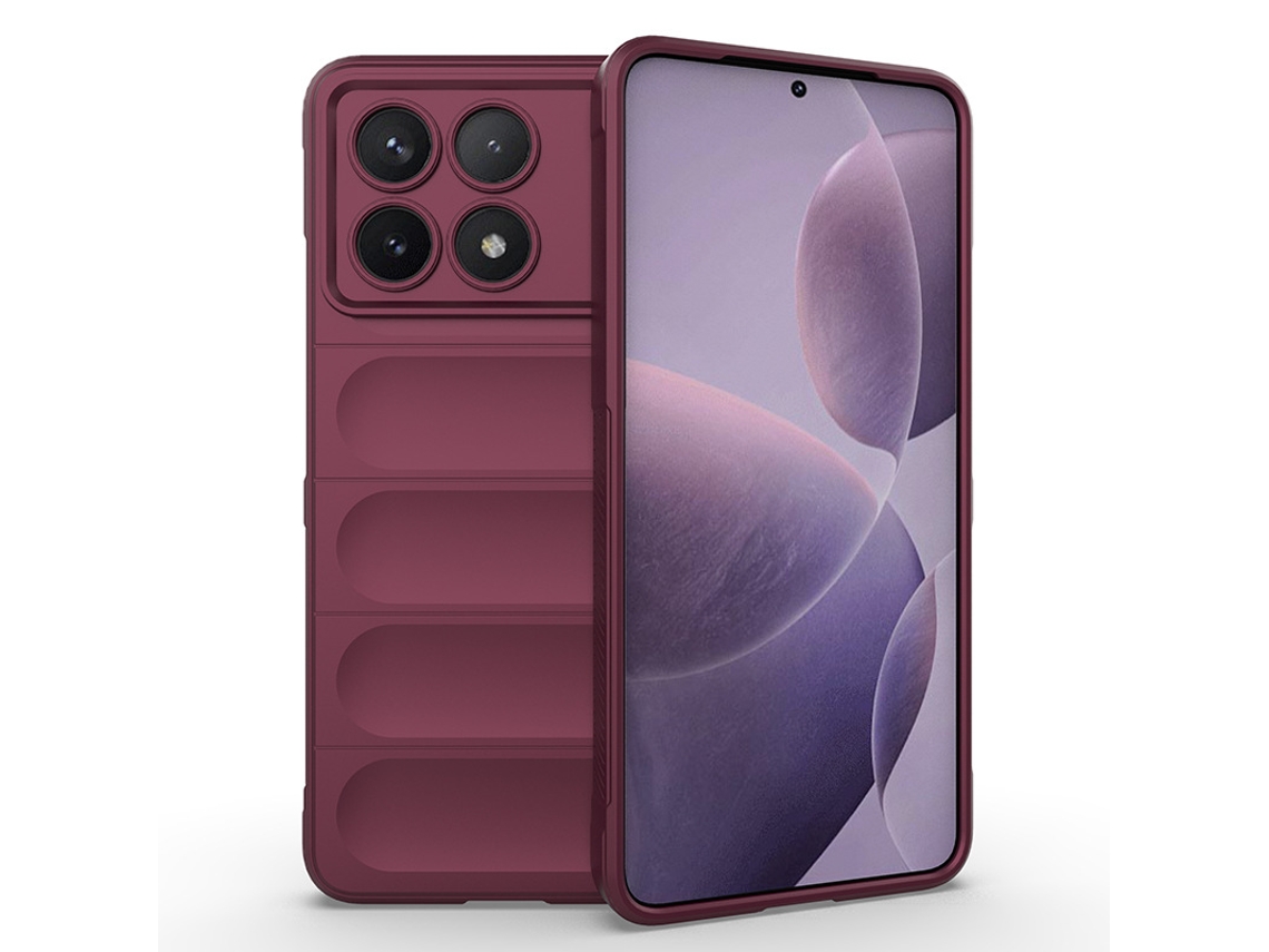 Capa Hexinyigjly Para Xiaomi 14t/14t Pro Antichoque Com Toque Sensorial Roxo Montanha