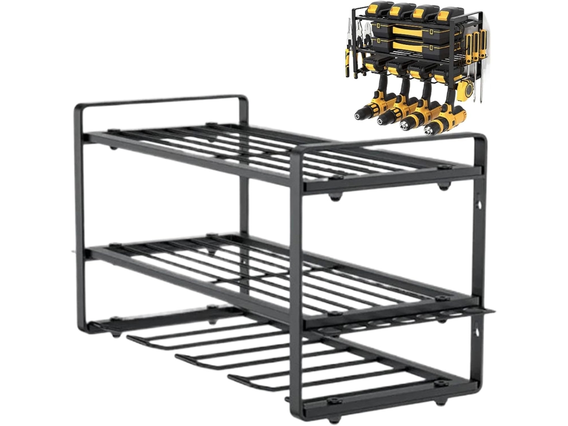 Organizador De Ferramentas Sem Fio, Suporte De Parede Modular Resistente Com 3 |