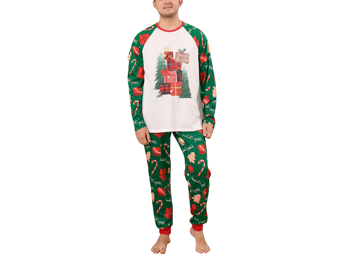 Laxiscreed Pijamas Natalinos Para Bebés De 3 A 6 Meses Com Manga Longa E Estampa Encantadora