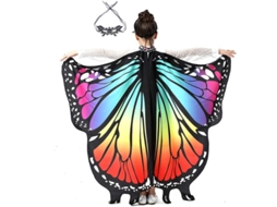 Traje De Borboleta Para Mulheres E Meninas Capa De Fada Fluorescente Para Festa E Cosplay