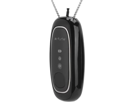 ASHATA Pendurado Pescoço Filtro de Ar Mini Pequeno Íon Negativo Carregando Purificador de Ar Portátil Pescoço Pendurado Filtro de Ar