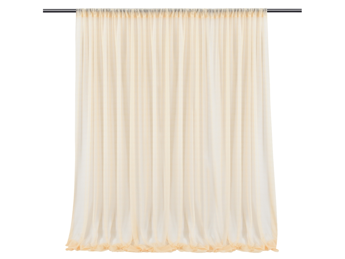 Decoração de fundo de casamento one piece com véu e prop em várias peças LAXISCREED