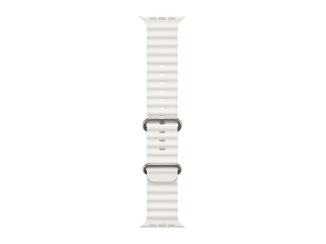 Pulseira De Relógio Branca De 49 Mm Para Apple Watch Ultra 2 Olysi Shop (somente Pulseira)