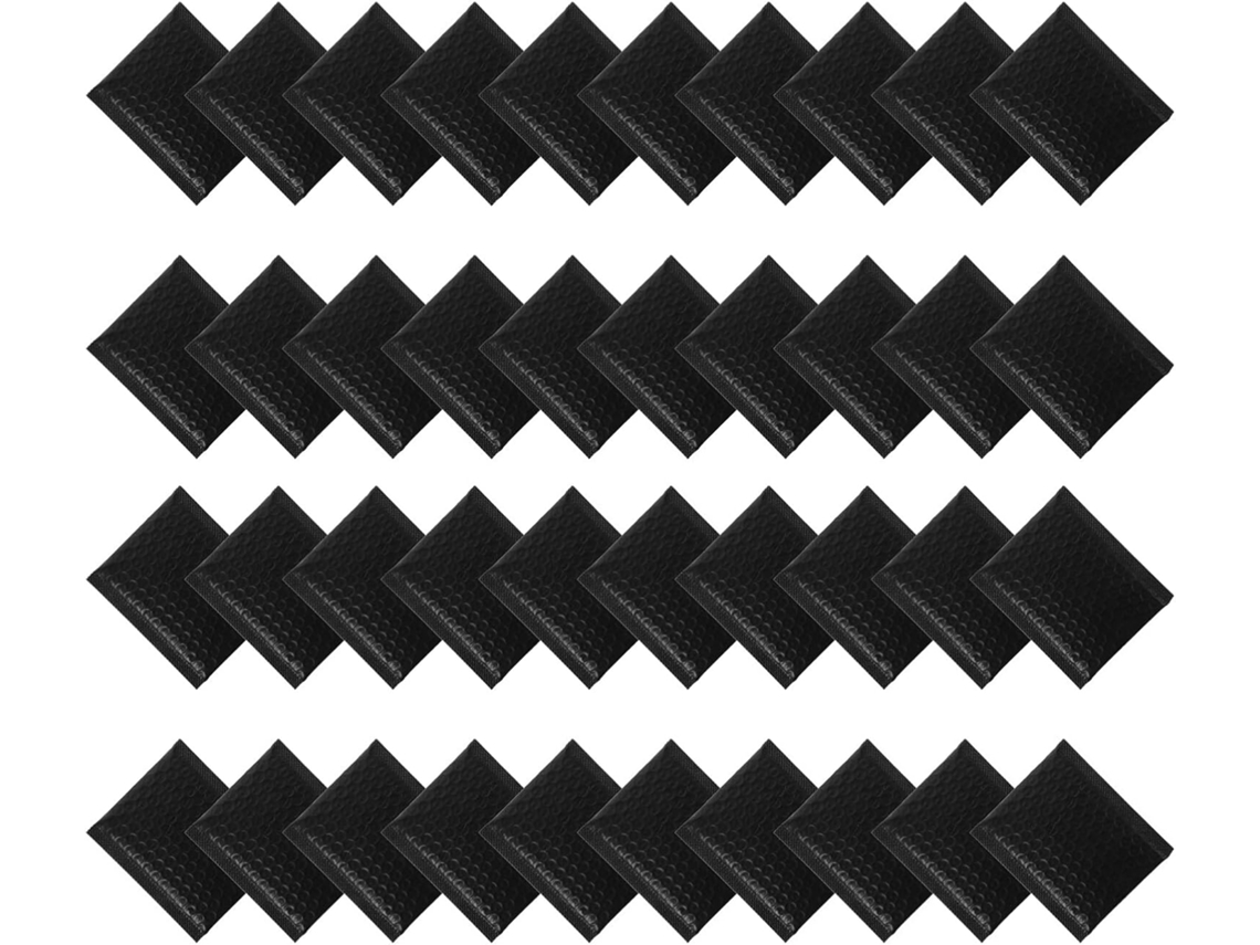 Lote de 100 Envelopes Bolha Pretos 11x13 4 Cm Pacote Expedição Antishock Autoadesivos Impermeáveis E Pará