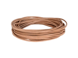 Conjunto 1 Corda De Couro Vidaxl Castanho Couro (ø3 Mm X 50 M)