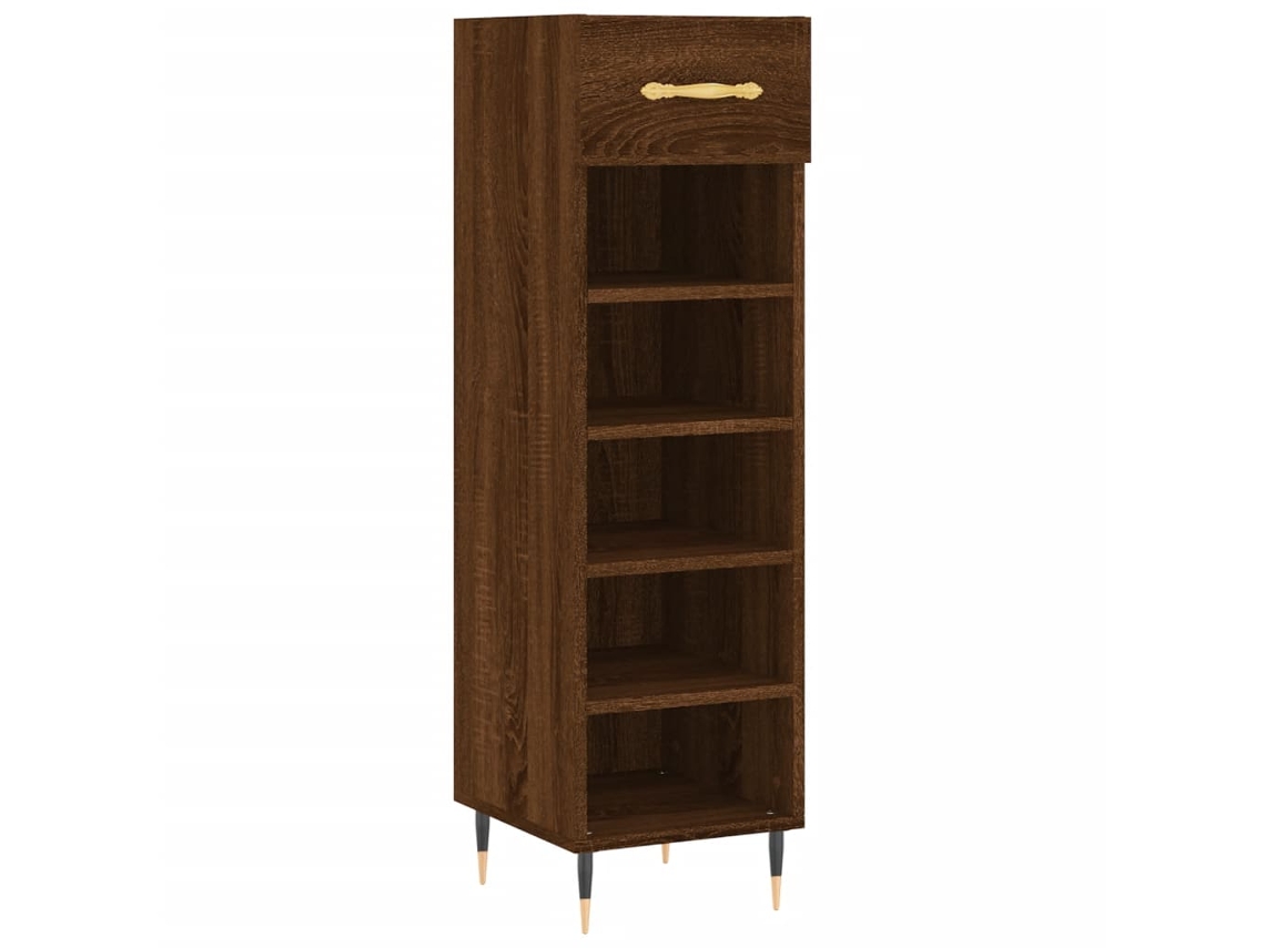Shoe Cabinet, Shoe Cabinets Vidaxl Marrom Madeira Processada (n/a)