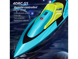 Barco De Controle Remoto 4drc S5 2.4ghz Com Propulsão Dupla Estilo Stunt Presente Para Crianças E Adultos