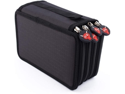 Estojo Para Lápis E Bolsa De Escritório Com Grande Capacidade Oxford Preto Slowmoose