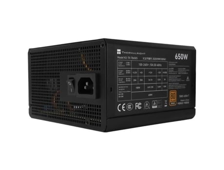 Fonte Pc Thermalright Tb650s 650w 80 Bronze Não Modular Atx 3.0 Preto